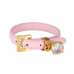 Leather Bangle Bracelet CZ Adjustable Bracelet Watch Belt Wristband Luxury Jewellery Gift - Guangzhou Mingshixuan Jewellery CO.,Ltd