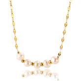 Natural Freshwater Pearl Pendant Women's Neck Chain Necklace