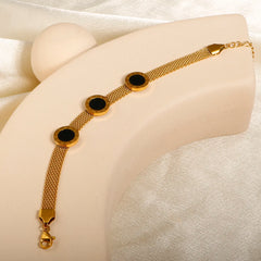Circular Roman Digital Dial Black Chain Bracelet Watch Chain Bangle Jewelry - Guangzhou Mingshixuan Jewellery CO.,Ltd