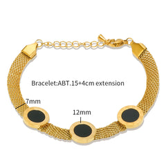 Circular Roman Digital Dial Black Chain Bracelet Watch Chain Bangle Jewelry - Guangzhou Mingshixuan Jewellery CO.,Ltd