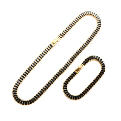 Colorful Zircon Jewelry Set Square CZ Choker Necklace - Guangzhou Mingshixuan Jewellery CO.,Ltd