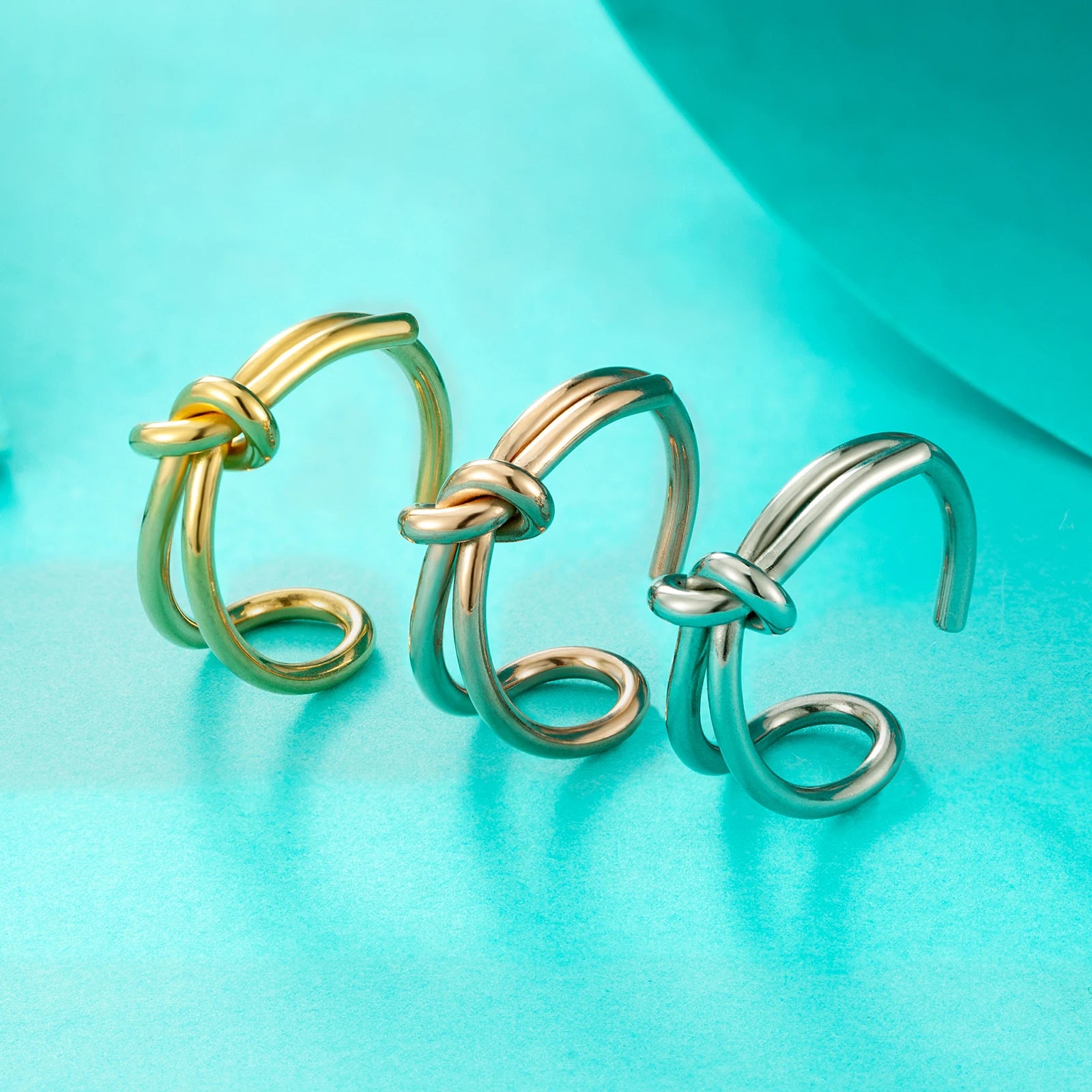 Simple Knot Design Rings Opening Can be Adjustable Trendy Ring - Guangzhou Mingshixuan Jewellery CO.,Ltd