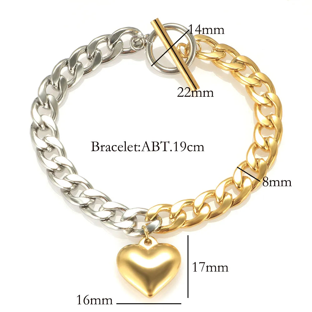 High Quality Heavy Cuban Chain Bracelet (Gold Golor | Silver Color ) - Guangzhou Mingshixuan Jewellery CO.,Ltd