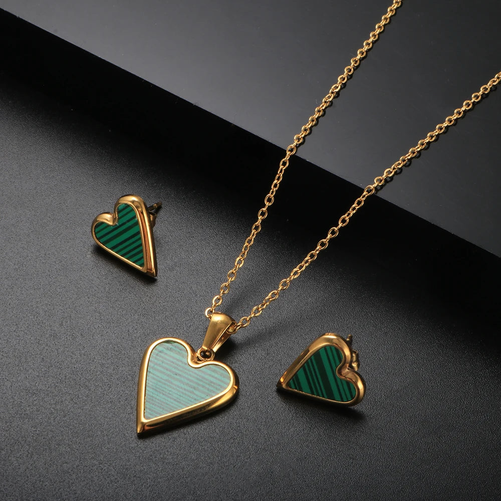 Love Heart Necklace Gold Chain Choker Necklace Shell Pendant Jewelry - Guangzhou Mingshixuan Jewellery CO.,Ltd