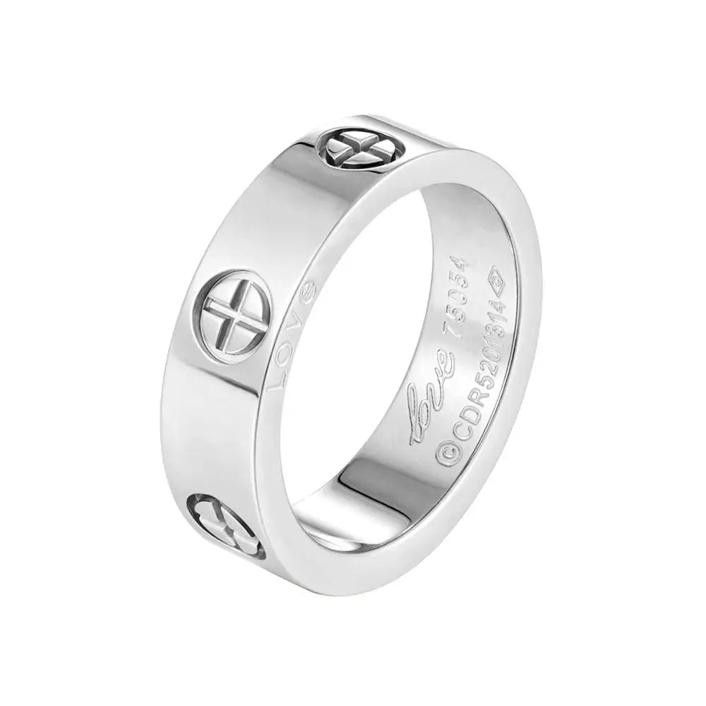 Cross Stainless Steel Ring Couple Luxury Jewelry - Guangzhou Mingshixuan Jewellery CO.,Ltd