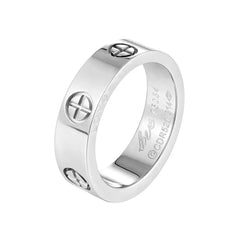 Cross Stainless Steel Ring Couple Luxury Jewelry - Guangzhou Mingshixuan Jewellery CO.,Ltd