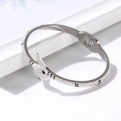 Luxury Bangles Trendy Fashion CZ Cuff Bangle Snake Bracelet Jewelry Gift - Guangzhou Mingshixuan Jewellery CO.,Ltd