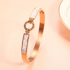 White Shell Roman Numeral Bangles & Bracelets Jewelry - Guangzhou Mingshixuan Jewellery CO.,Ltd