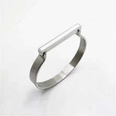 Fashion D Shape Bangle Bracelet Charm Cuff Bangles Couple Jewelry Gift