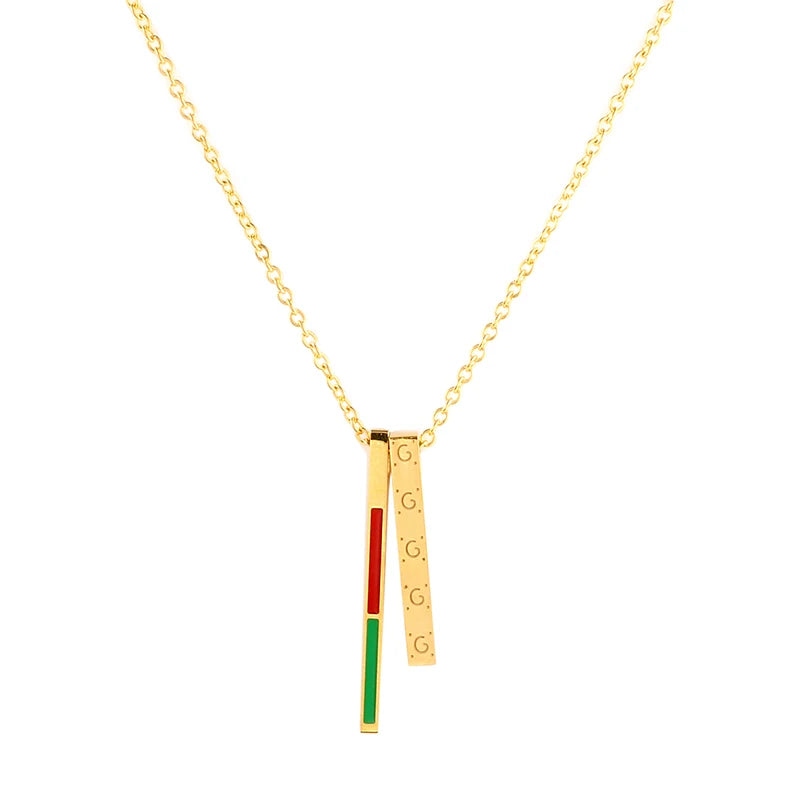 Pendant Necklace Gold Plating Stick Pendant Party Jewelry Gift - Guangzhou Mingshixuan Jewellery CO.,Ltd