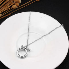 Horseshoe Pendant Necklace Stainless Steel Vintage Lucky Choker Necklace Jewelry Gift - Guangzhou Mingshixuan Jewellery CO.,Ltd