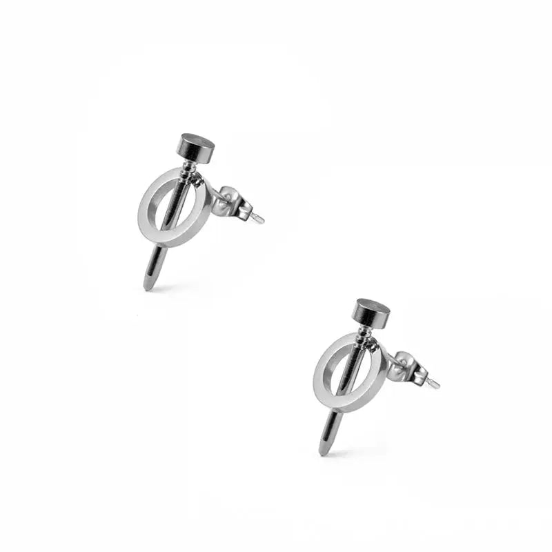 Stainless Steel Woman Nail Stud Earrings Charming Earring Wedding Engagement Jewelry - Guangzhou Mingshixuan Jewellery CO.,Ltd