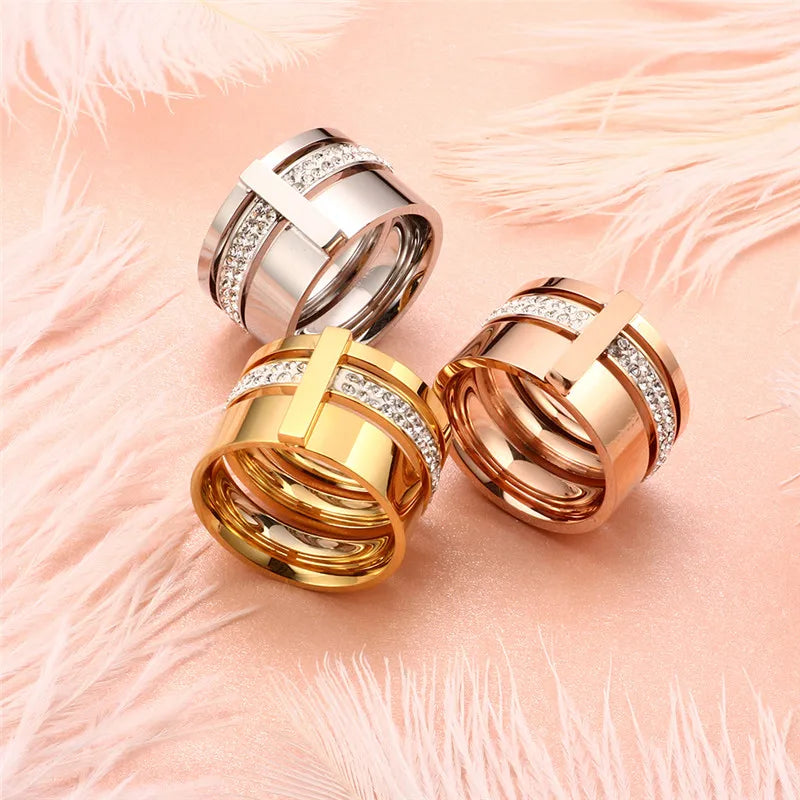 Rings for Woman Men Stones and Crystals Ring Luxury Jewelry Gift - Guangzhou Mingshixuan Jewellery CO.,Ltd