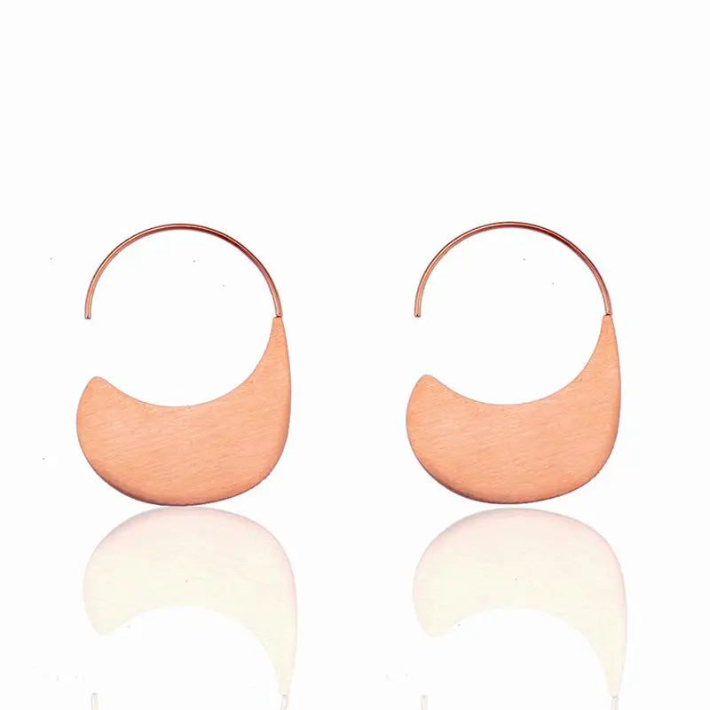 Moon Stud Earrings Charm Earring ( Rose | Gold ) - Guangzhou Mingshixuan Jewellery CO.,Ltd