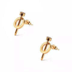 Stainless Steel Woman Nail Stud Earrings Charming Earring Wedding Engagement Jewelry - Guangzhou Mingshixuan Jewellery CO.,Ltd