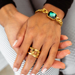 Double Link Ring - Gold