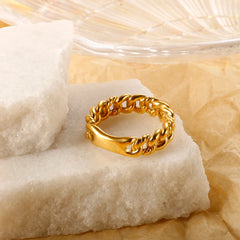 Exquisite Chain Ring Elegant Titanium Steel Rings - Guangzhou Mingshixuan Jewellery CO.,Ltd