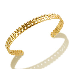 Gold Plated Chain Spherical Ball Bangles Adjustable Bracelet