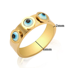 Trendy Luxury Charm Cuff Bangle Stainless Steel Eyes Bracelets Jewelry Gift