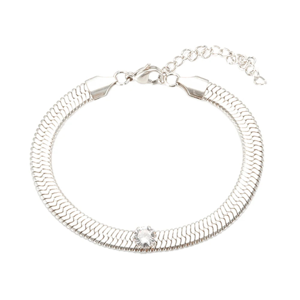 Cubic Zirconia Blade Chain Jewelry Crystal Bracelet Choker Necklace - Guangzhou Mingshixuan Jewellery CO.,Ltd