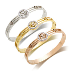 Classic Palm Bangle Bracelets Unique Eyes Zircon Bangles Jewelry Gifts