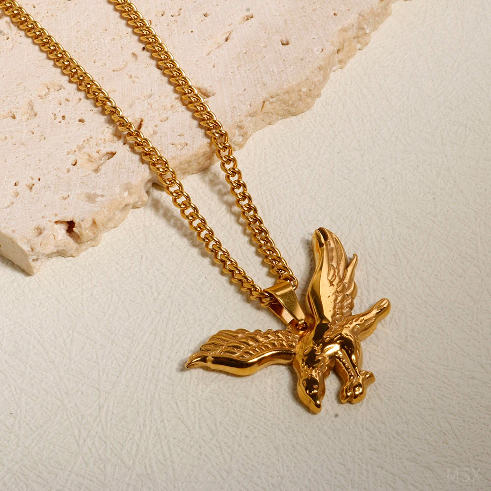 Dapeng Spreading Wings Pendant Necklace