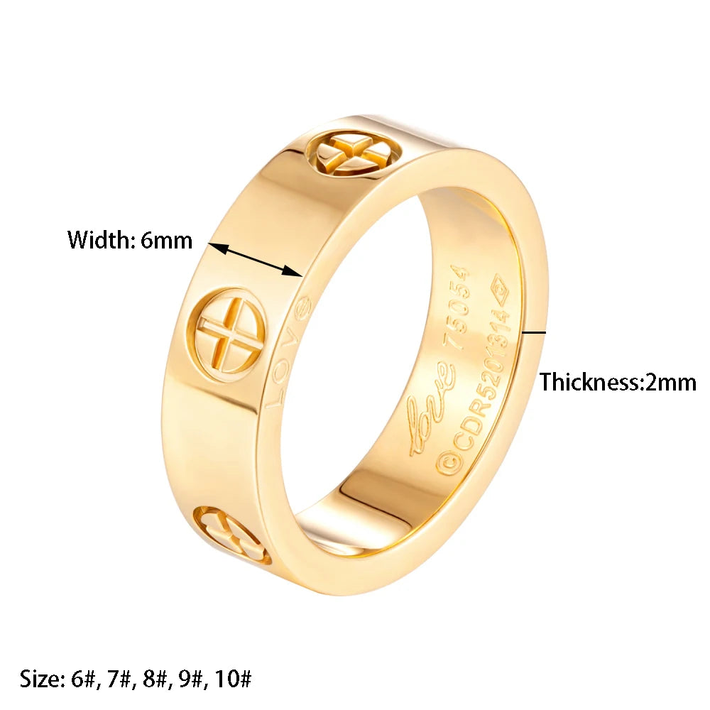 Fashion Cross Ring Lover Couple Luxury Jewelry - Guangzhou Mingshixuan Jewellery CO.,Ltd