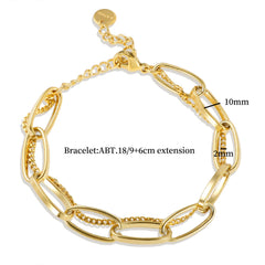 10mm Double Link Chain Bracelets Exquisite Gothic Beach Texture Jewelry