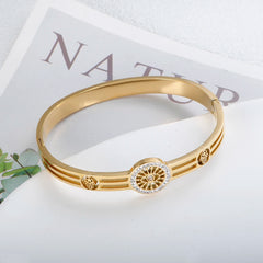 Classic Palm Bangle Bracelets Unique Eyes Zircon Bangles Jewelry Gifts