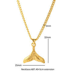 Dolphin Tail Leaf Texture Pendant Earrings Necklace Jewelry Set - Guangzhou Mingshixuan Jewellery CO.,Ltd