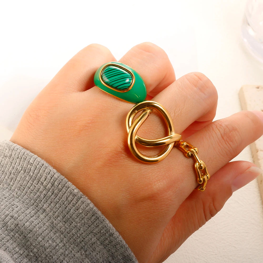 Fashion Jewelry Geometric Finger Ring - Guangzhou Mingshixuan Jewellery CO.,Ltd