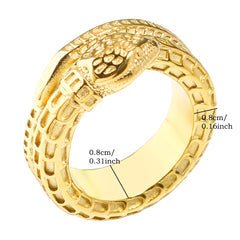 Classic Snake Round Ring Snake Scale Texture Jewelry - Guangzhou Mingshixuan Jewellery CO.,Ltd