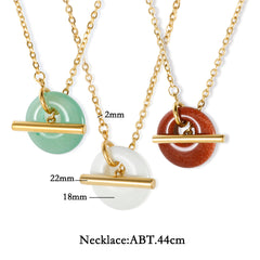 OT Buckle Jewelry Set for Women Stainless Steel Pendant Necklace - Guangzhou Mingshixuan Jewellery CO.,Ltd