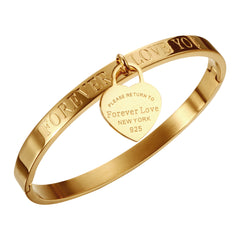 Bracelet with Heart Pendant Luxury Jewelry Brand - Guangzhou Mingshixuan Jewellery CO.,Ltd