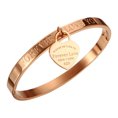 Bracelet with Heart Pendant Luxury Jewelry Brand - Guangzhou Mingshixuan Jewellery CO.,Ltd